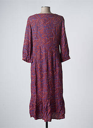 Rochie midi mâneci 3/4 mâneci 3/4 maro LA FIANCEE DU MEKONG femeie