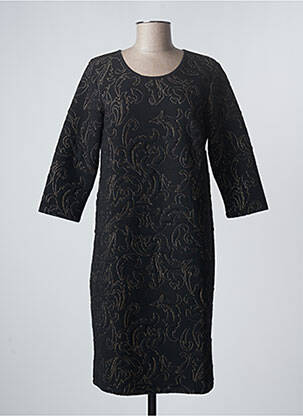 Rochie midi mâneci 3/4 mâneci 3/4 negru DAMART femeie