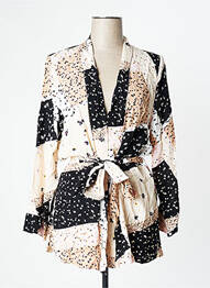 Jachete kimono guler șal bej ICHI femme