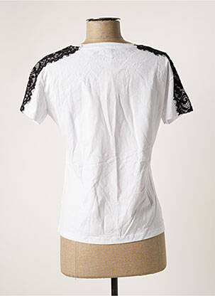 Tricou serigrafie mâneci scurte alb RELISH femeie