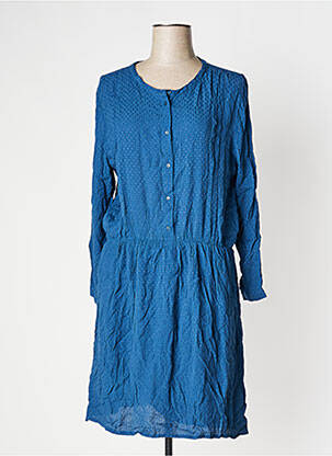 Rochie midi croială fluidă mâneci lungi albastru HARRIS WILSON femeie