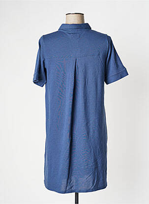 Rochie midi mâneci scurte mâneci scurte albastru MUS & BOMBON femeie