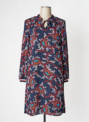 Rochie midi croială fluidă mâneci lungi albastru S.OLIVER femeie