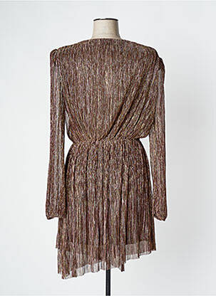 Rochie midi mâneci lungi mâneci lungi maro RELISH femeie