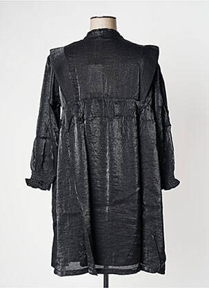 Rochie scurtă croială evazată mâneci lungi negru ORFEO femeie