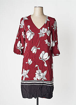 Rochie midi imprimeu floral mâneci 3/4 roșu S.OLIVER femeie
