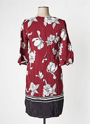 Rochie midi imprimeu floral mâneci 3/4 roșu S.OLIVER femeie