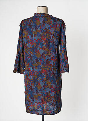 Rochie midi imprimeu floral mâneci lungi albastru HARRIS WILSON femeie
