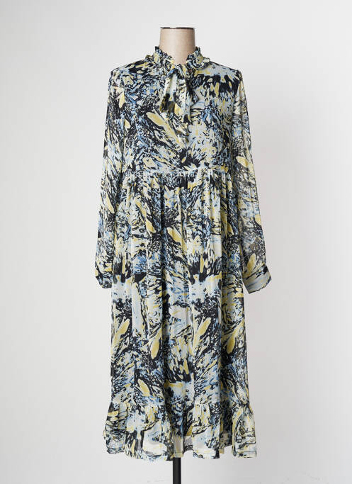 Rochie midi albastru ICHI femeie