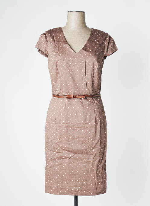 Rochie midi maro COMMA, femeie