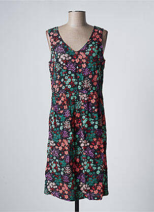 Rochie midi imprimeu floral fără mâneci negru ZILCH femeie
