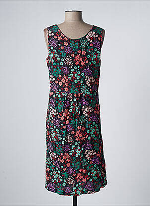 Rochie midi imprimeu floral fără mâneci negru ZILCH femeie