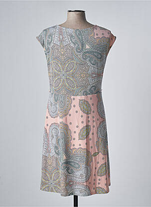Rochie midi mâneci scurte mâneci scurte roz S.OLIVER femeie