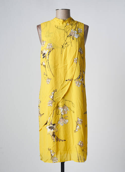 Rochie midi galben S.OLIVER femeie