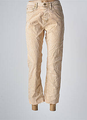 Pantalon 7/8 elasticitate mărime normală bej REIKO femeie