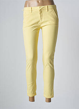 Pantalon 7/8 elasticitate mărime normală galben REIKO femeie