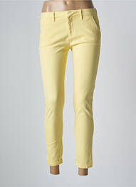 Pantalon 7/8 elasticitate mărime normală galben REIKO femme