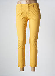 Pantalon 7/8 elasticitate mărime normală galben REIKO femme