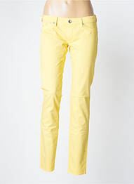 Pantalon slim talie joasă talie joasă galben GAS femeie