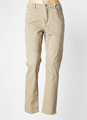 Pantalon slim elasticitate mărime normală bej NAGEV femeie