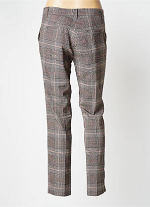 Pantalon slim țesătură poplin mărime normală maro COPENHAGEN femeie