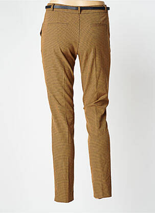 Pantalon slim țesătură poplin mărime normală maro BEST MOUNTAIN femeie