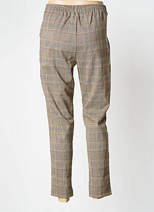 Pantalon slim talie elastică mărime normală maro TIFFOSI femeie