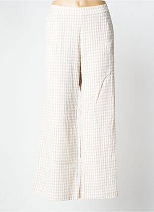 Pantalon larg bej MUS & BOMBON femeie