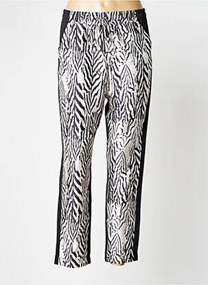 Pantalon slim talie elastică mărime normală negru RELISH femeie