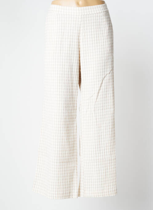 Pantalon larg bej MUS & BOMBON femeie