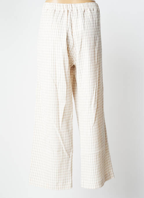 Pantalon larg bej MUS & BOMBON femeie