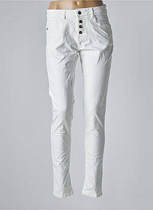 Blugi cu croială slim bej FRANSA femeie