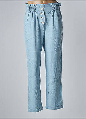 Pantalon drept albastru ORFEO femeie