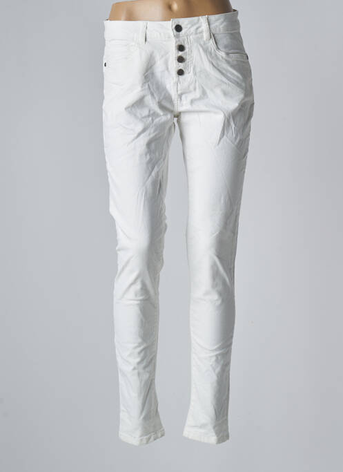 Blugi cu croială slim bej FRANSA femeie