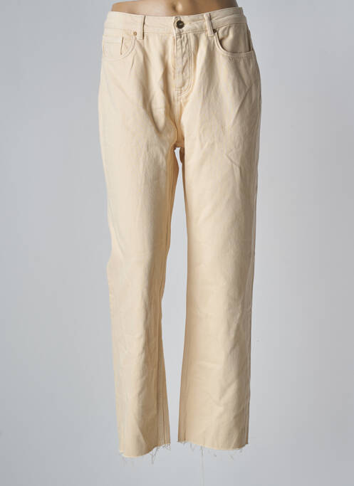 Blugi cu croială dreaptă bej REIKO femeie