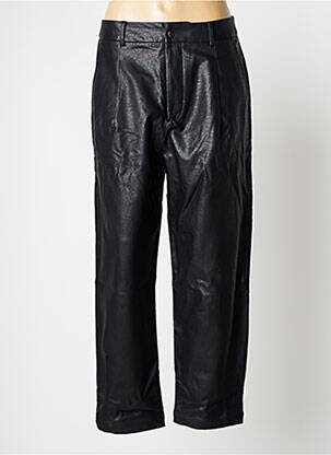 Pantalon drept elasticitate mărime normală negru F.A.M. femeie