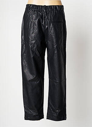 Pantalon drept elasticitate mărime normală negru F.A.M. femeie