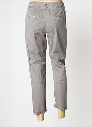 Pantalon 7/8 țesătură poplin mărime normală gri MORGAN femeie