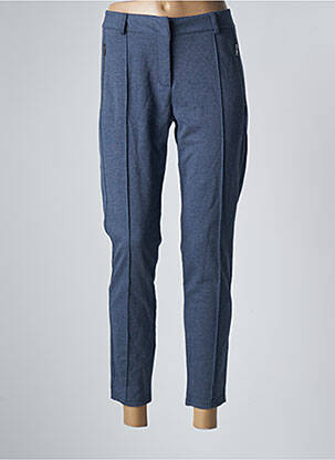 Pantalon 7/8 elasticitate mărime normală albastru FRANSA femeie