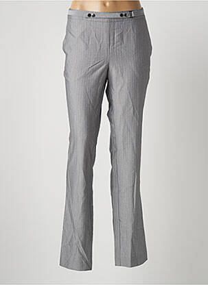 Pantalon drept elasticitate mărime normală gri FRANSA femeie