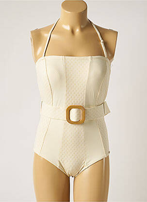 Costum de baie dintr-o singură piesă bej LPB femeie