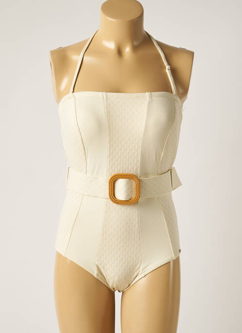 Costum de baie dintr-o singură piesă bej LPB femeie