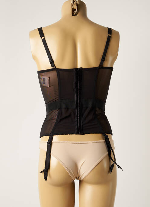 Corset/Jartieră negru ROSY femeie