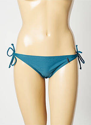 Chiloți de baie efect material satinat bikini verde SUN PROJECT femeie