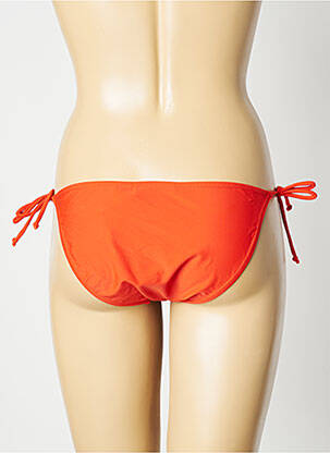 Chiloți de baie efect material satinat bikini portocalie SUN PROJECT femeie