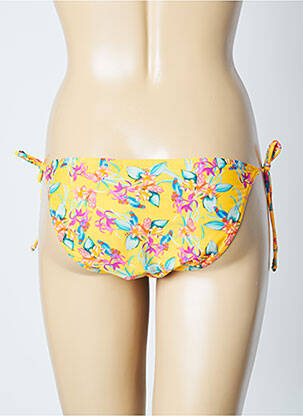 Chiloți de baie imprimeu floral bikini galben SUN PROJECT femeie