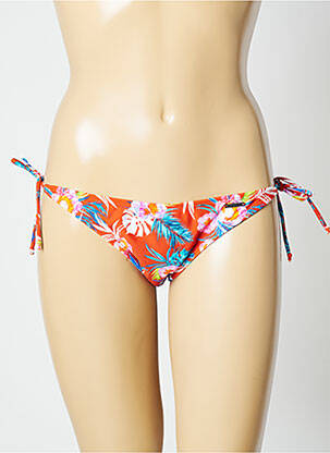 Chiloți de baie imprimeu tie and dye bikini portocalie SUN PROJECT femeie