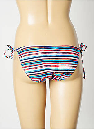 Chiloți de baie efect material satinat bikini albastru SUN PROJECT femeie