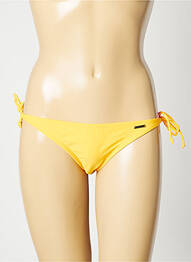 Chiloți de baie efect material satinat bikini galben SUN PROJECT femeie