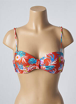 Sutien de costum de baie elasticitate top bentiță portocalie SUN PROJECT femeie